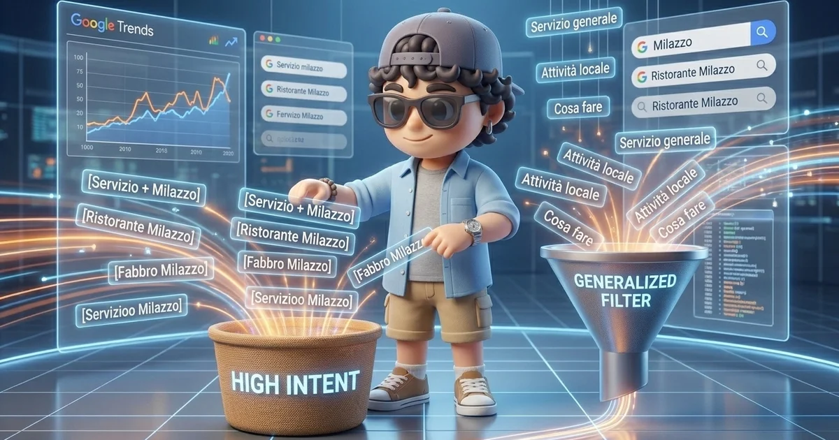 Come fare keyword research locale — blog Antonio Ilacqua web designer Milazzo